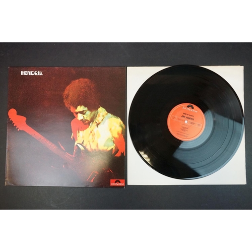 240 - Vinyl - Four Jimi Hendrix LPs to include Band of Gypsys on Polydor SPELP16, In The Beginning, Birth ... 