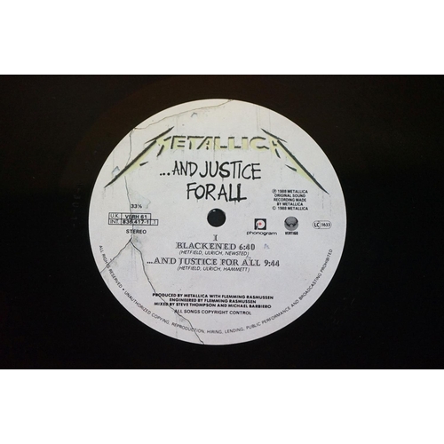 245 - Vinyl - Two Metallica LPs to include self titled (The Black Album) 2 LP on Vertigo 510022-1 with inn... 