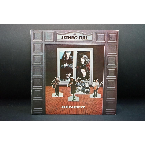 284 - Vinyl - Four Jethro Tull LPs to include Thick As A Brick CHR1003 newspaper fold out sleeve, Benefit ... 