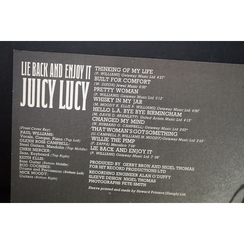 333 - Vinyl - Juicy Lucy Lie Back and Enjoy It LP on Vertigo VO 6360014, large swirl label, fold out sleev... 