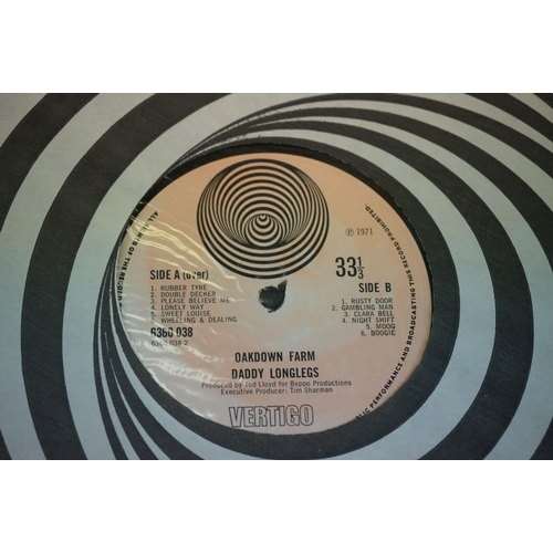 334 - Vinyl - Daddy Longlegs Oakdale Farm LP on Vertigo VO 6360038, large swirl label, swirl inner, vg+