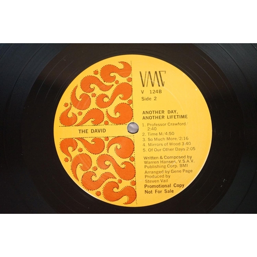 338 - Vinyl - The David Another Day, Another Lifetime LP 'Promotional Copy-not for sale' printed to back c... 