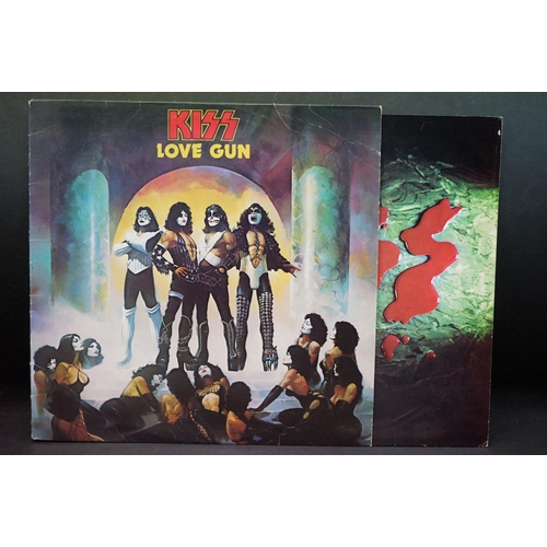 364 - Vinyl - Six Kiss LP to include Rock n Roll Over, Alive, Alive II, Love Gun, Double Platinum and Musi... 