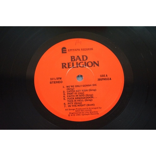 383 - Vinyl - Bad Religion - Three reissue release LPs on the Epitaph label to include How Could Hell Be A... 