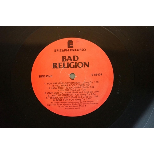 383 - Vinyl - Bad Religion - Three reissue release LPs on the Epitaph label to include How Could Hell Be A... 