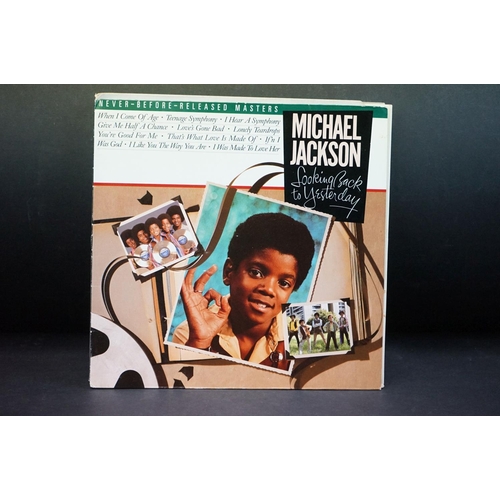 385 - Vinyl - Nine LPs to include Michael Jackson, Chris Rea, Tin Tin, Hudson Brothers etc, vg overall