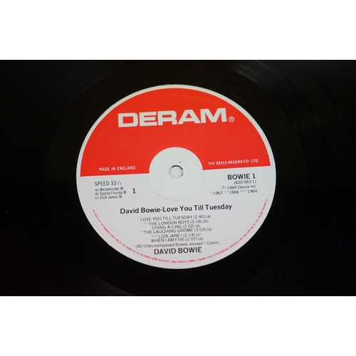 487 - Vinyl - David Bowie Love You Till Tuesday on Deram (BOWIE 1 820 083-1). Sleeve Vg+ with some ringwea... 