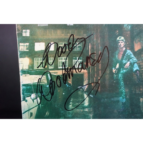 493 - Vinyl & Autographs - David Bowie Ziggy Stardust (Spanish pressing) signed to front sleeve and inner ... 