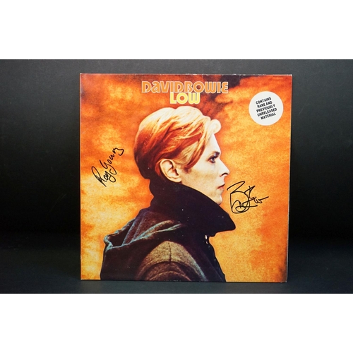 496 - Vinyl & Autographs - David Bowie Low EMD 1027 signed to front cover by Roy Young and Brian Eno.  Sle... 