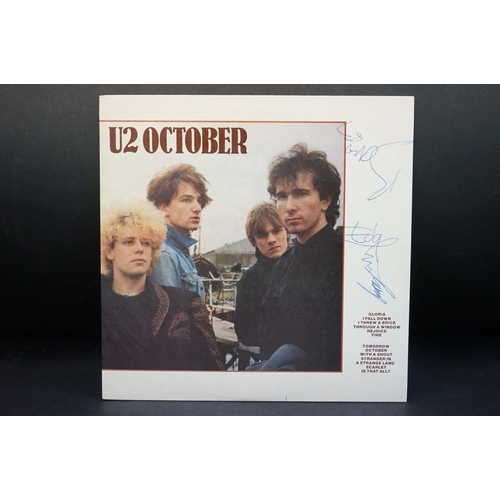 609 - Vinyl & Autographs - U2 3 LP's to include October (ILPS 9680), War (ILPS 9733) and Boy (ILPS 9646). ... 