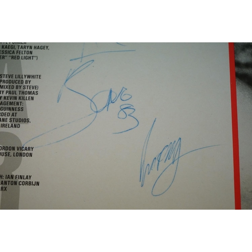 609 - Vinyl & Autographs - U2 3 LP's to include October (ILPS 9680), War (ILPS 9733) and Boy (ILPS 9646). ... 