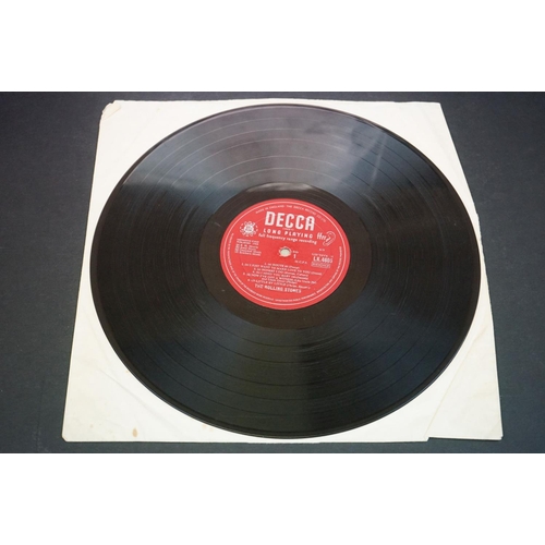 726 - Vinyl - Rolling Stones Self Titled (Decca LK 4605) red unboxed Decca label, matrices side one -1A si... 