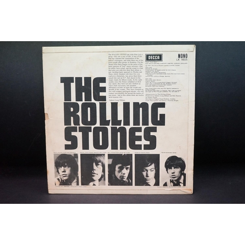 726 - Vinyl - Rolling Stones Self Titled (Decca LK 4605) red unboxed Decca label, matrices side one -1A si... 