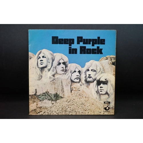 728 - Vinyl - Deep Purple In Rock (SHVL 777) No EMI to label, The Gramophone Co Ltd to rim, matrices A-2 a... 