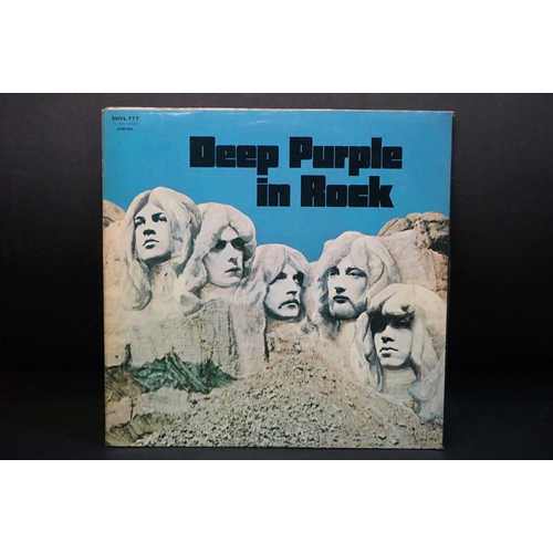 728 - Vinyl - Deep Purple In Rock (SHVL 777) No EMI to label, The Gramophone Co Ltd to rim, matrices A-2 a... 