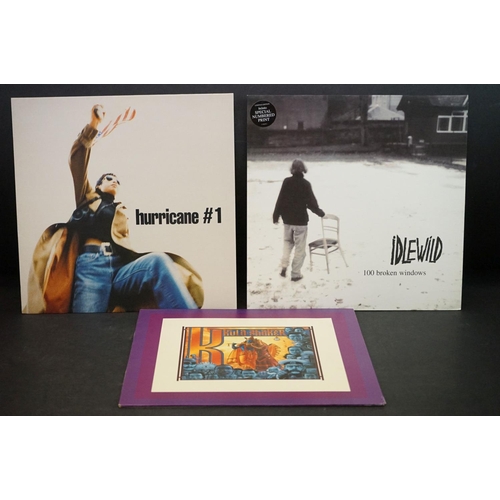 201 - Vinyl - Three Indie / Rock LPs to include Idlewild 100 Broken Windows with ltd edn numbered print (0... 