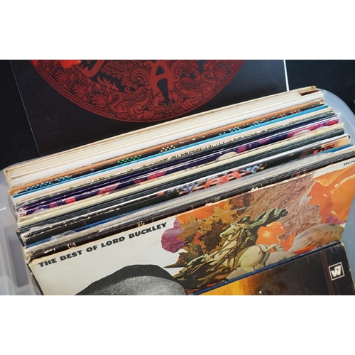 261 - Vinyl - Approx 25 rare, mainly rock, prog, metal, folk LP's featuring Tesla Five Man Acoustic Jam (G... 