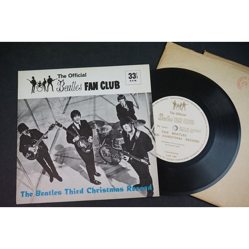 535 - Vinyl - Three The Beatles Fan Club Flexidiscs to include Another Beatles Christmas Record, The Beatl... 