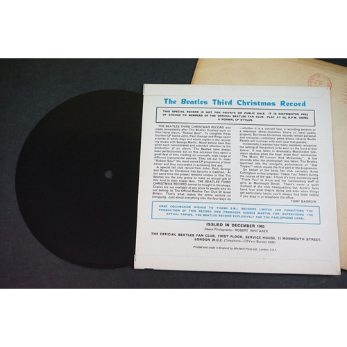 535 - Vinyl - Three The Beatles Fan Club Flexidiscs to include Another Beatles Christmas Record, The Beatl... 