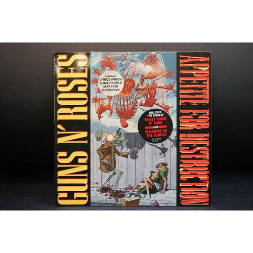 545 - Vinyl - Guns N Roses Appetite For Destruction (WX 125 / 924 148-1) French pressing.  Sleeve Vg+, inn... 