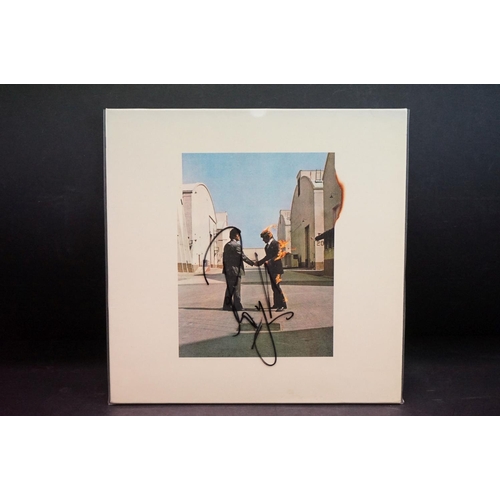 547 - Vinyl & Autograph - Pink Floyd Wish You Were Here (CBS / Sony 30AP 1875) Master Sound 140g vinyl hal... 