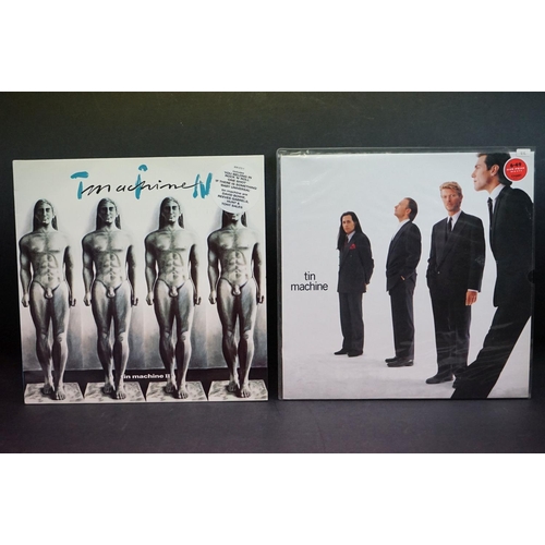 564 - Vinyl - Tin Machine, two LPs, to include Tin Machine 1 (MTLS 1044), lyric inner, cut price sticker t... 