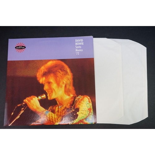 573 - Vinyl - David Bowie, five unofficial release LPs, to include Ziggy 2 (Ruthless Rhymes Ltd) German pr... 