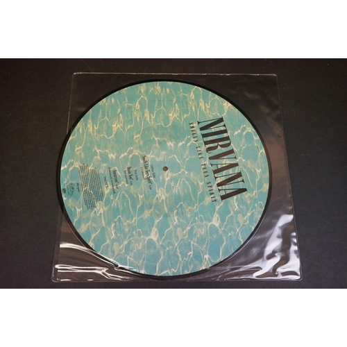 589 - Vinyl - Nirvana Smells Like Teen Spirit (DGCTP 5) ltd edn 12 inch picture disc.  Sleeve & Vinyl Vg+