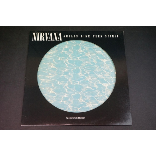 589 - Vinyl - Nirvana Smells Like Teen Spirit (DGCTP 5) ltd edn 12 inch picture disc.  Sleeve & Vinyl Vg+