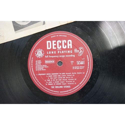 86 - Vinyl - 4 Rolling Stones LP's to include One (Decca LK 4605) and Two (LK 4661) both red boxed Decca ... 