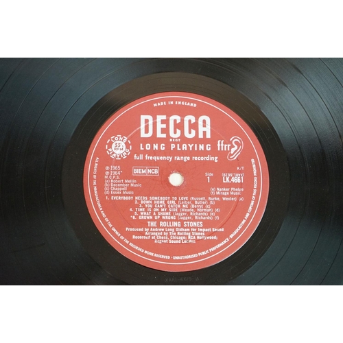 86 - Vinyl - 4 Rolling Stones LP's to include One (Decca LK 4605) and Two (LK 4661) both red boxed Decca ... 