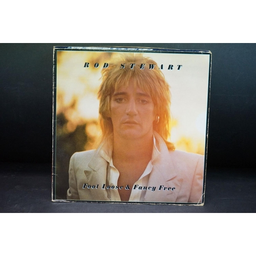 87 - Vinyl - 11 Rod Stewart LP's plus a 10 inch EP to include Unplugged, Vagabond Heart, Blondes Have Mor... 