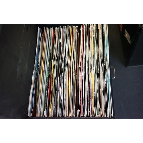 705 - Vinyl - Pop collection of over 350 7 inch singles mainly from the 70's and 80's in 6 vintage record ... 