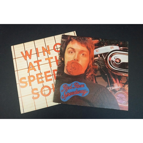 174 - Vinyl - Wings 8 LP's to include Back To The Egg, Over America (sleeve only fair, poor spine), Venus ... 