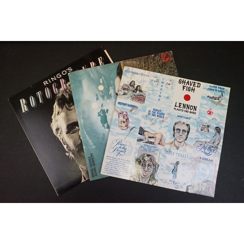 176 - Vinyl - John Lennon & Ringo Starr 6 LP's to include Milk & Honey, The Collection, Shaved Fish x 2, M... 