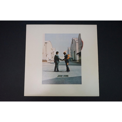 179 - Vinyl - 3 Pink Floyd LP's to include Wish You Were Here (SHVL 814) no postcard or wraparound, Meddle... 