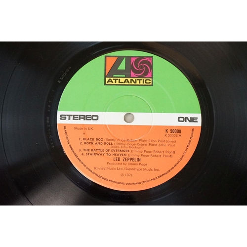 181 - Vinyl - 5 Led Zeppelin LPs to include One (SD 8216) US pressing with Atlantic / ATCO advertising inn... 