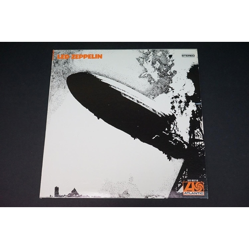 181 - Vinyl - 5 Led Zeppelin LPs to include One (SD 8216) US pressing with Atlantic / ATCO advertising inn... 