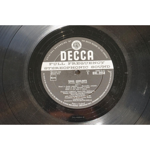 419 - Vinyl - Puccini Tosca Highlights Decca SXL 2258 wide band ED1.  Sleeve Vg with heavy ringwear to rea... 