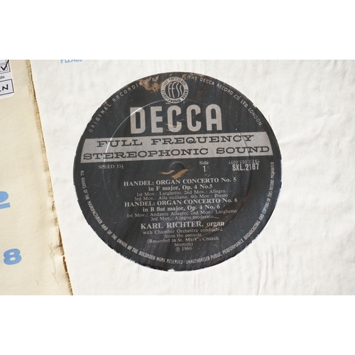 421 - Vinyl - Classical Two Decca wide band ED1s to include SXL 2187 Sleeve G+ with various tape residue a... 