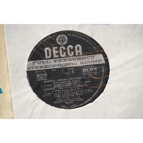 421 - Vinyl - Classical Two Decca wide band ED1s to include SXL 2187 Sleeve G+ with various tape residue a... 