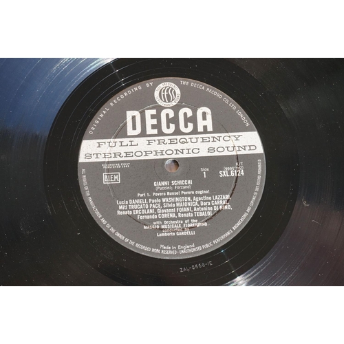 422 - Vinyl - Classical Puccini Gianni Schicchi Decca SXL 6124 wide band ED1.  Sleeve & Vinyl Ex