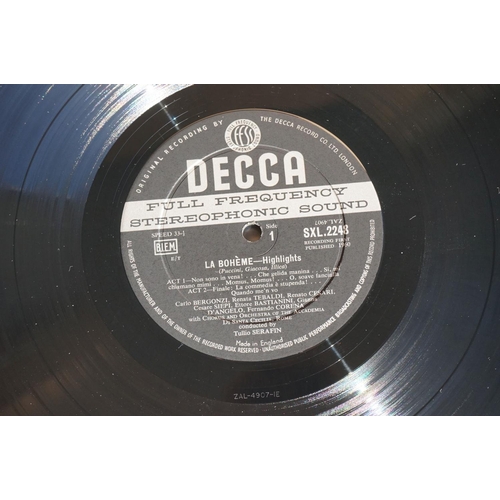 424 - Vinyl - Classical Puccini La Boheme Highlights Decca SXL 2248 wide band ED1.  Sleeve Ex, Vinyl Ex wi... 