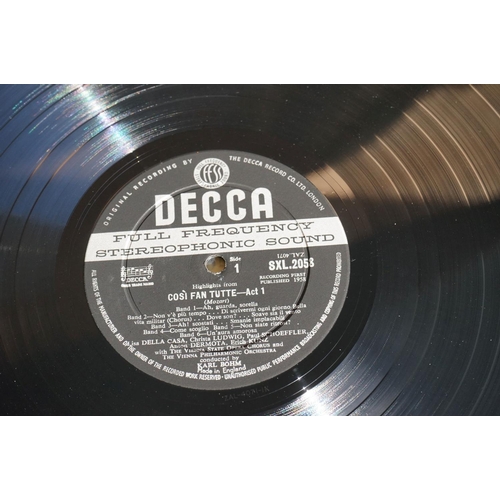 425 - Vinyl - Classical Mozart Cosi Fan Tutte Highlights Decca SXL 2058 wide band ED1.  Sleeve has flip ov... 