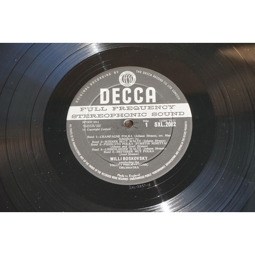 428 - Vinyl - Classical Vienna Philharmonic Johann Strauss Concert Decca SXL 2082 wide band ED1.  Sleeve E... 