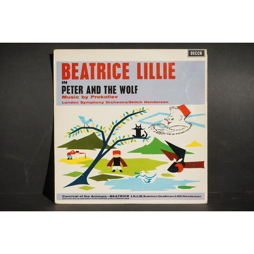 431 - Vinyl - Classical Beatrice Lillie in Peter And The Wolf by Prokofiev Decca SXL 2218 wide band ED1.  ... 