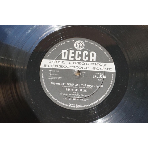 431 - Vinyl - Classical Beatrice Lillie in Peter And The Wolf by Prokofiev Decca SXL 2218 wide band ED1.  ... 