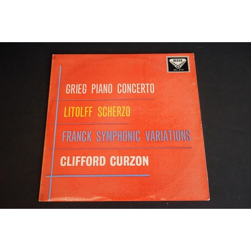 437 - Vinyl - Classical Grieg Piano Concerto Decca SXL 2173 wide band ED1.  Sleeve VG, Vinyl Ex