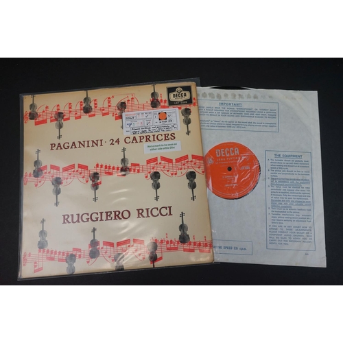 441 - Vinyl - Classical Ruggiero Ricci 4 LP's to include LXT 2750 (sticker removal residue to front cover)... 