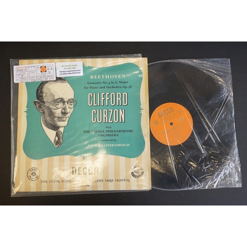 442 - Vinyl - Classical Clifford Curzon 5 Decca wide-bands along with recording of Beethovens 4th Concerto... 